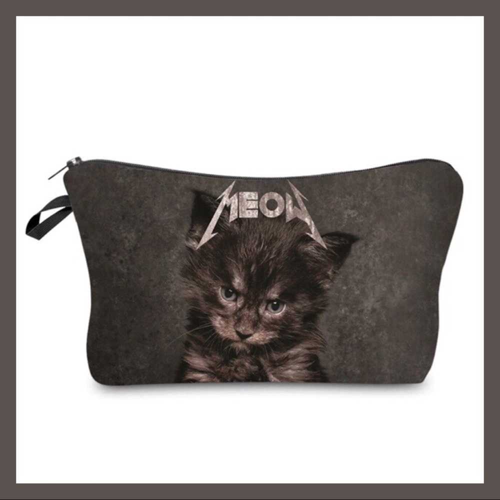 Angry Kitty Makeup Bag